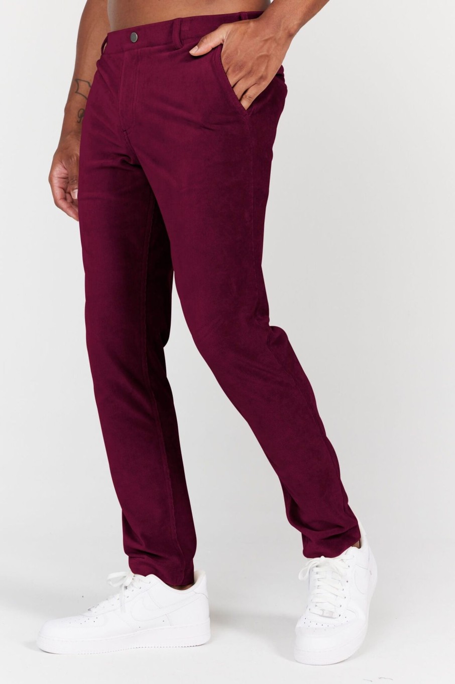 Bottoms REDVANLY | Collins Pull-On Corduroy Trouser